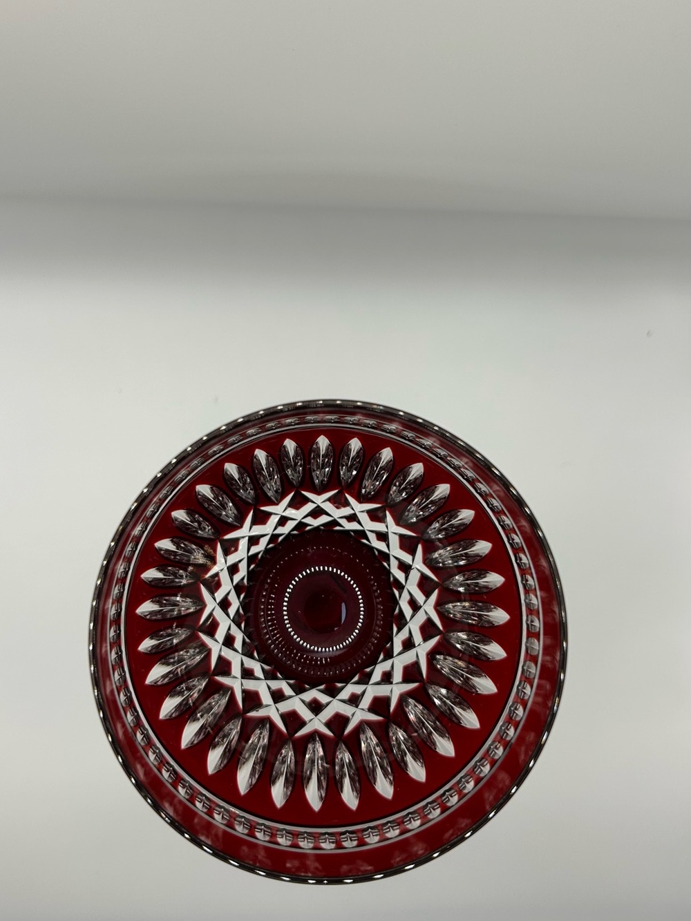 Set of 8 Waterford Crystal Clarendon Ruby Red Wine Hock Glasses - Picture 6 of 14